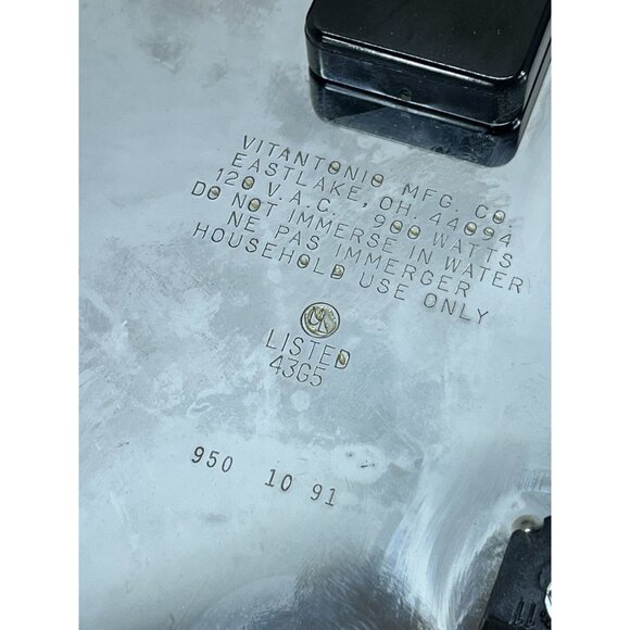 VTG Vitantonio Mickey Mouse Waffle Iron Mickey’s Waffler #950 - Tested - Picture 10 of 10